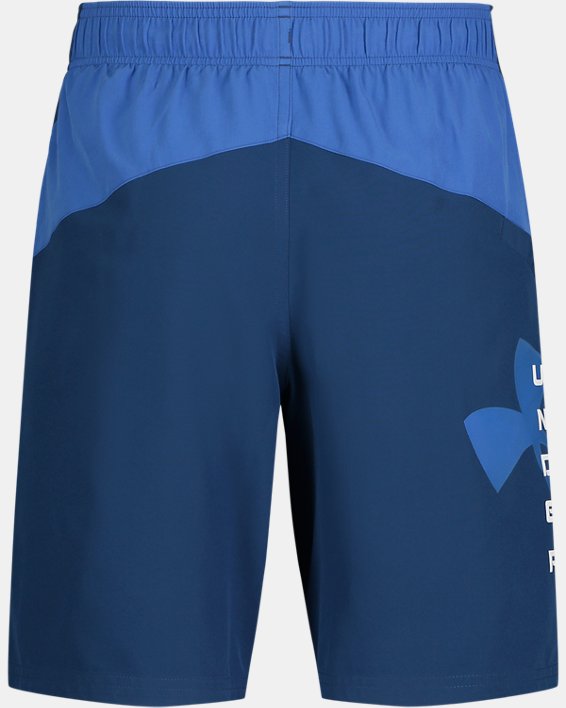 Men's UA Point Breeze Colorblock Volley Shorts, Blue, pdpMainDesktop image number 4